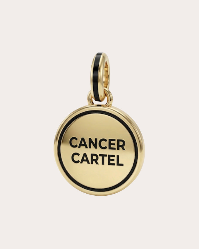 14k Gold Cancer Cartel Pendant Necklace