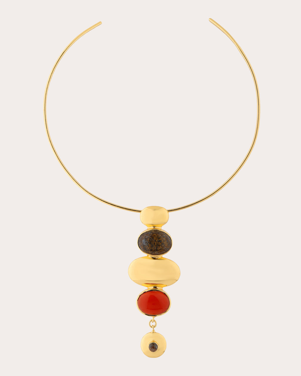 Bronzite & Carnelian Istanbul Necklace