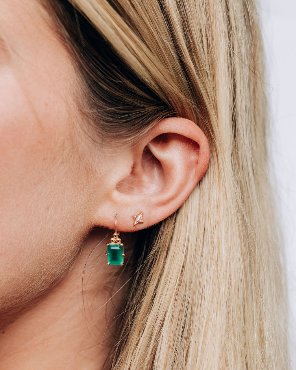 Topaz Jac+Jo Mini Gothic Stud Earring
