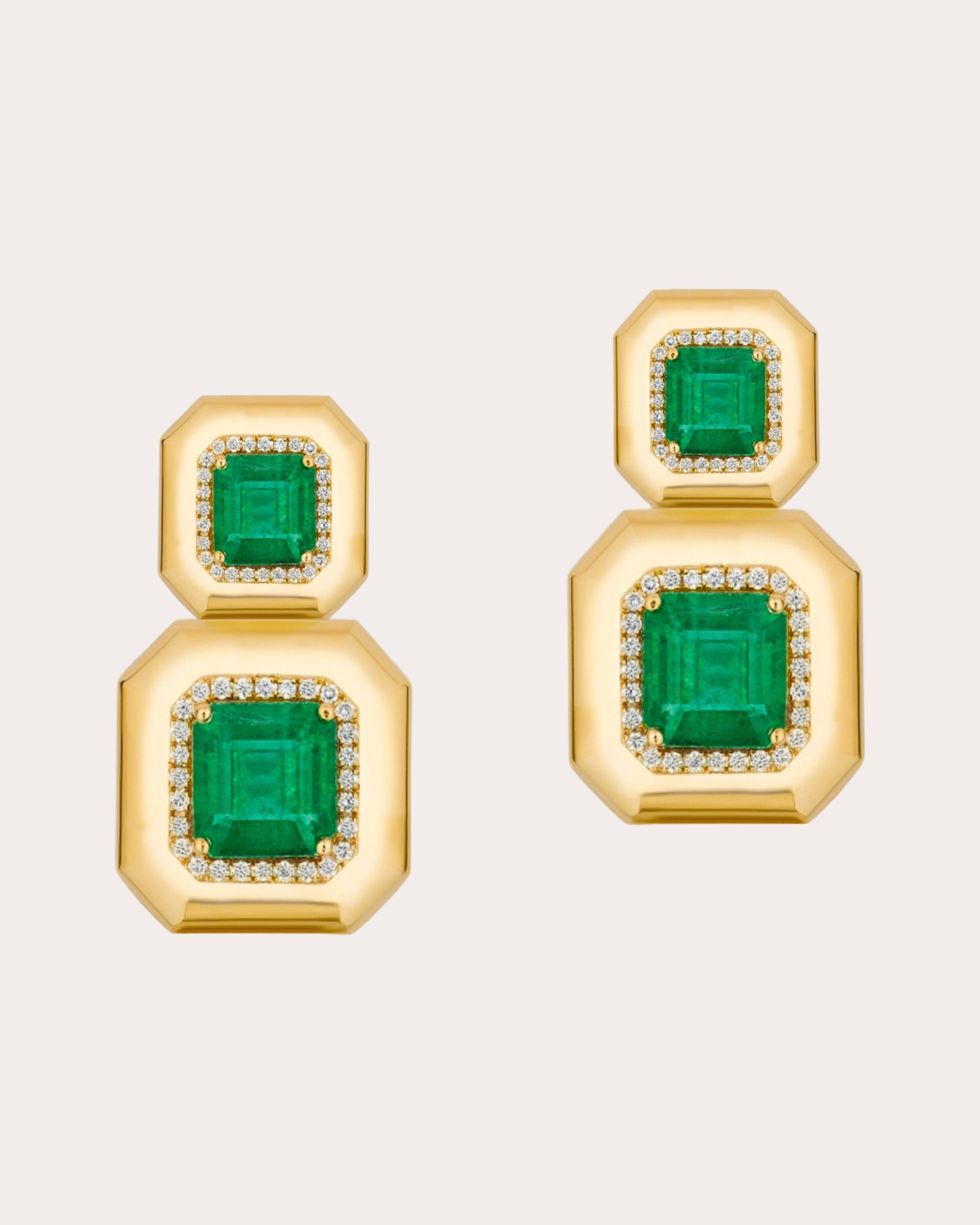 Emerald Limited Edition Tiered Drop Earrings