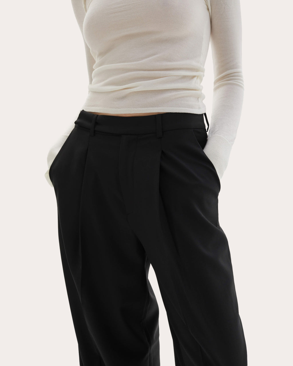 Ila Pleated Wool Trousers