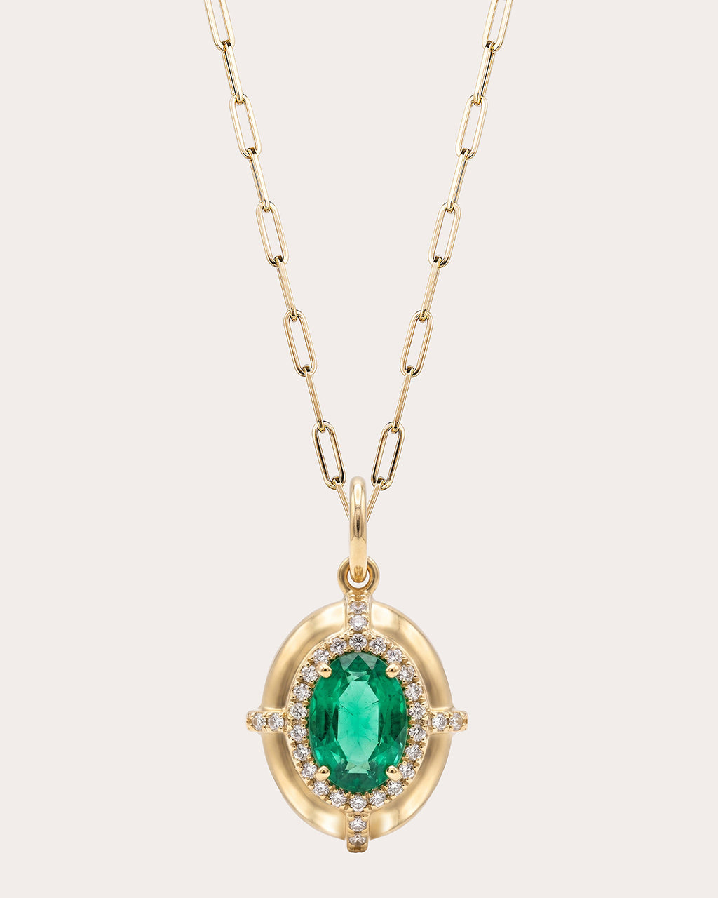 Emerald Limited Edition Medallion Pendant Necklace