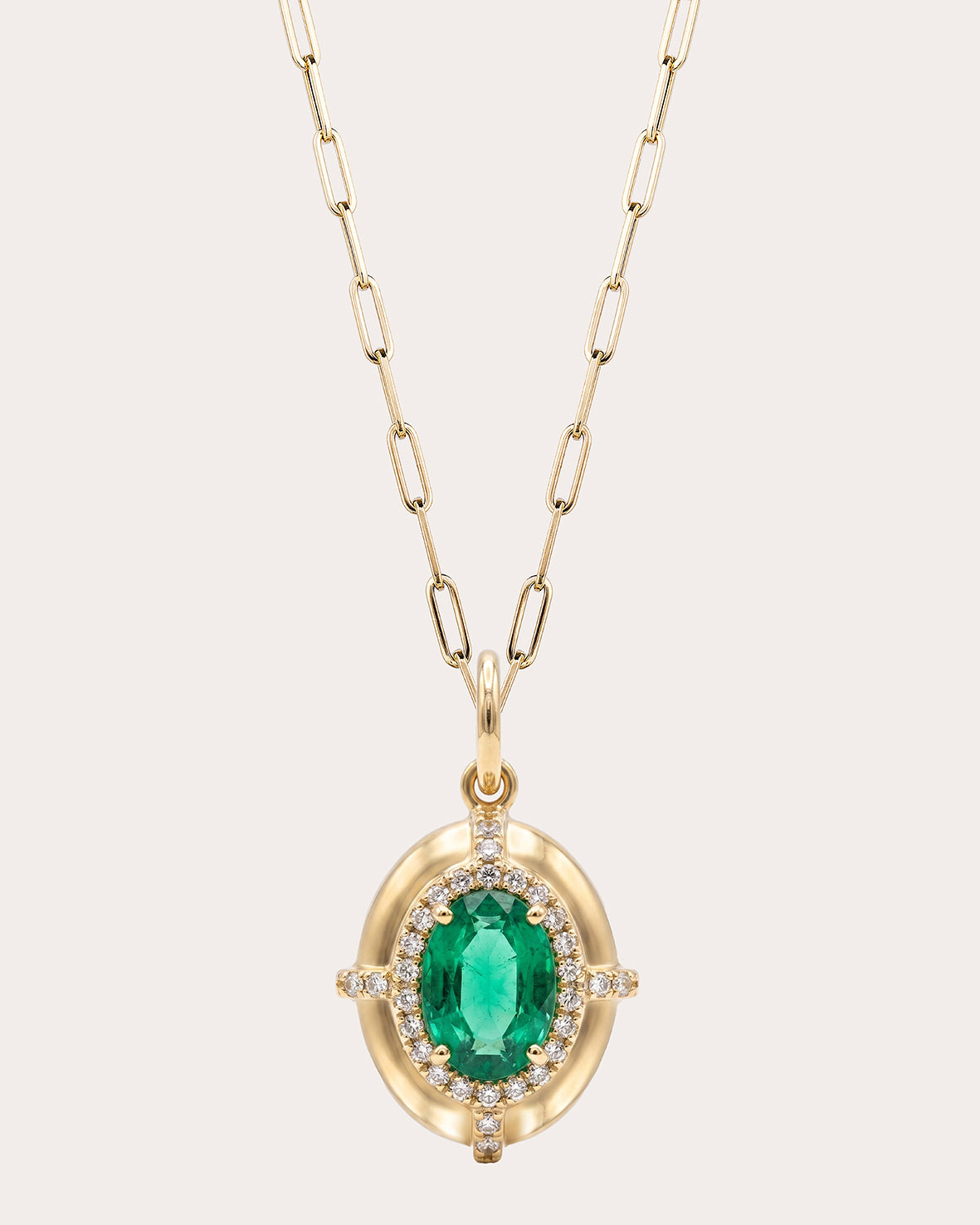 Emerald Limited Edition Medallion Pendant Necklace