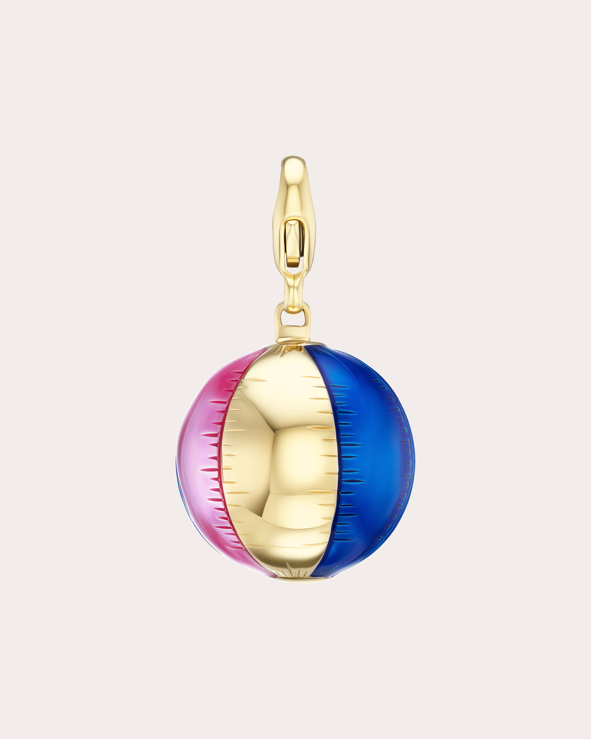 14k Gold Jumbo Beach Ball Charm