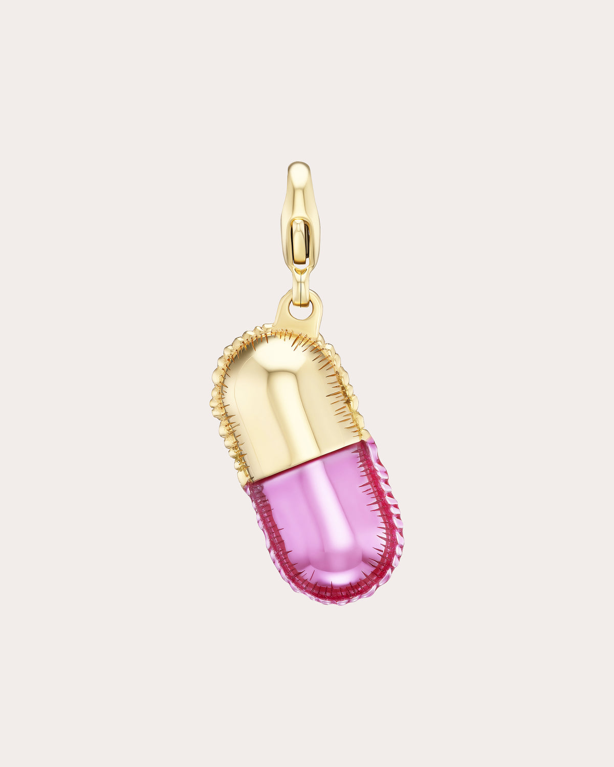 14k Gold Jumbo Pill Charm