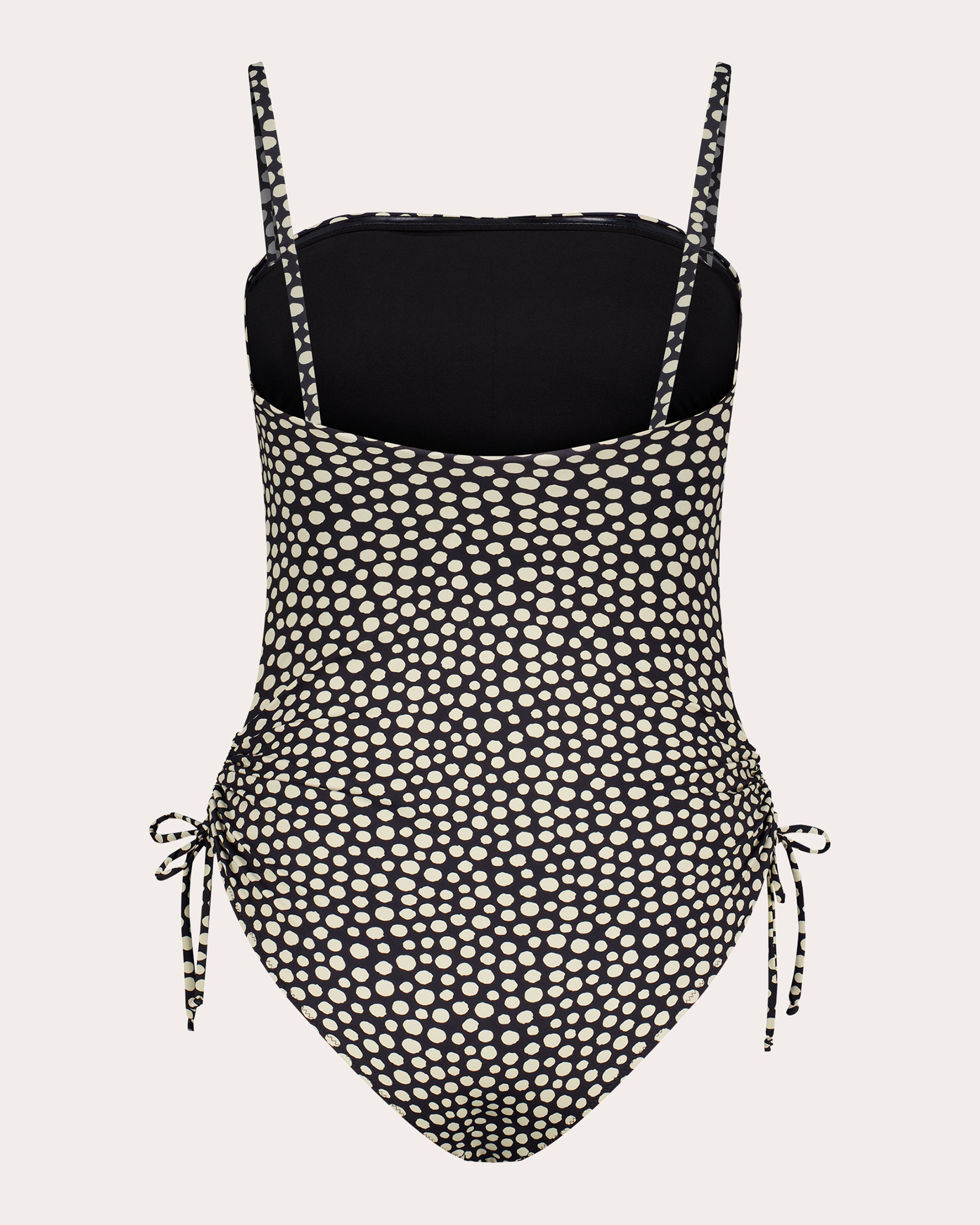 Joan Polka Dot Ruched One-Piece