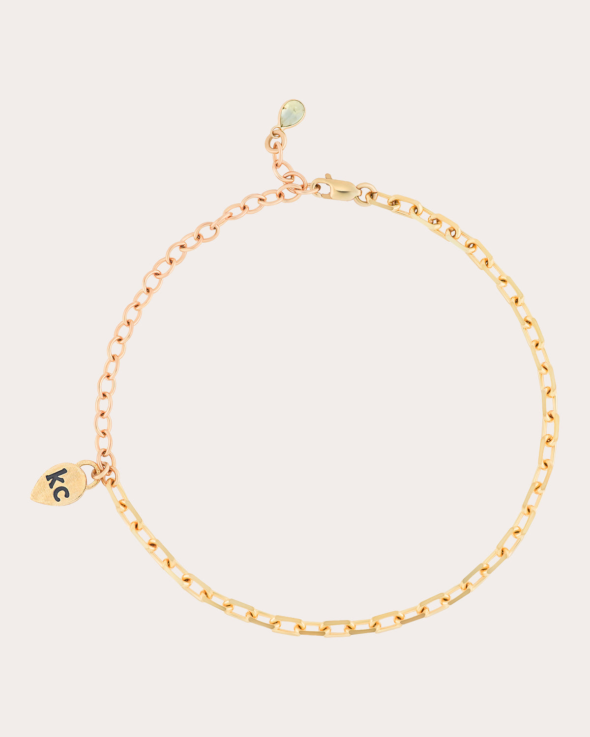 14k Gold Diamond-Cut Cable Bracelet
