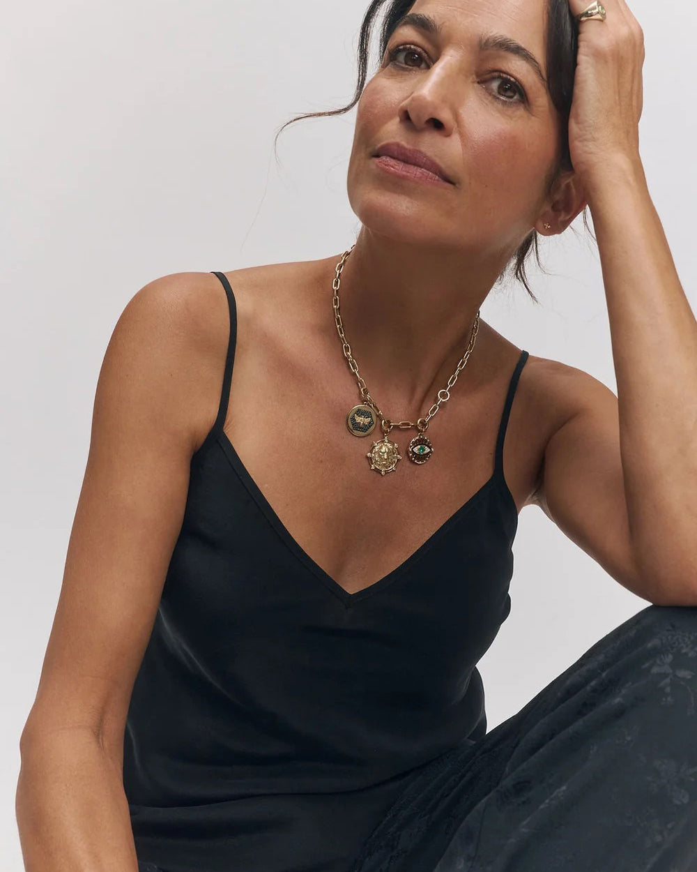 Black Diamond Pavé Bee Pendant