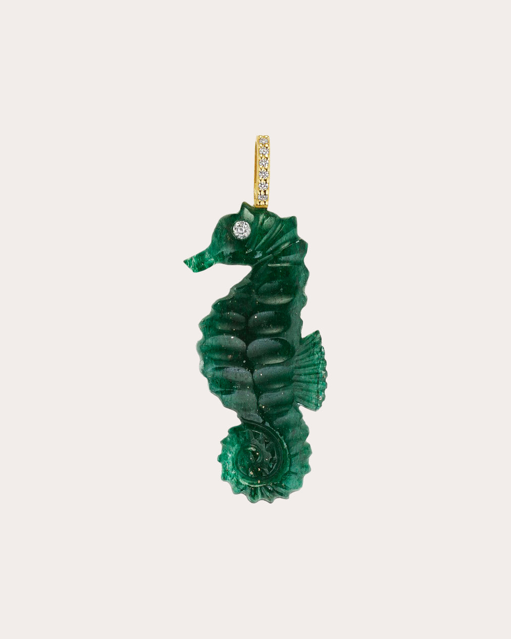 Green Aventurine Seahorse Pendant
