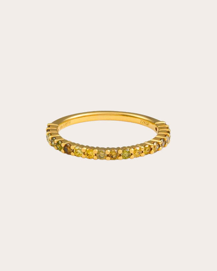 Colored Diamond Petite Eternity Band Ring