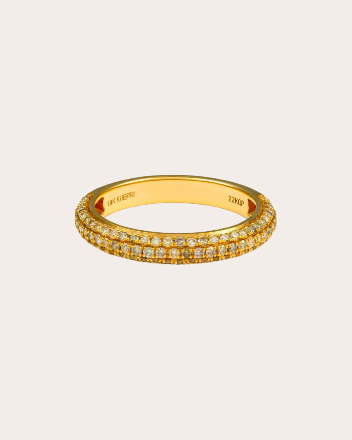 Colored Diamond Petite Pavé Band Ring