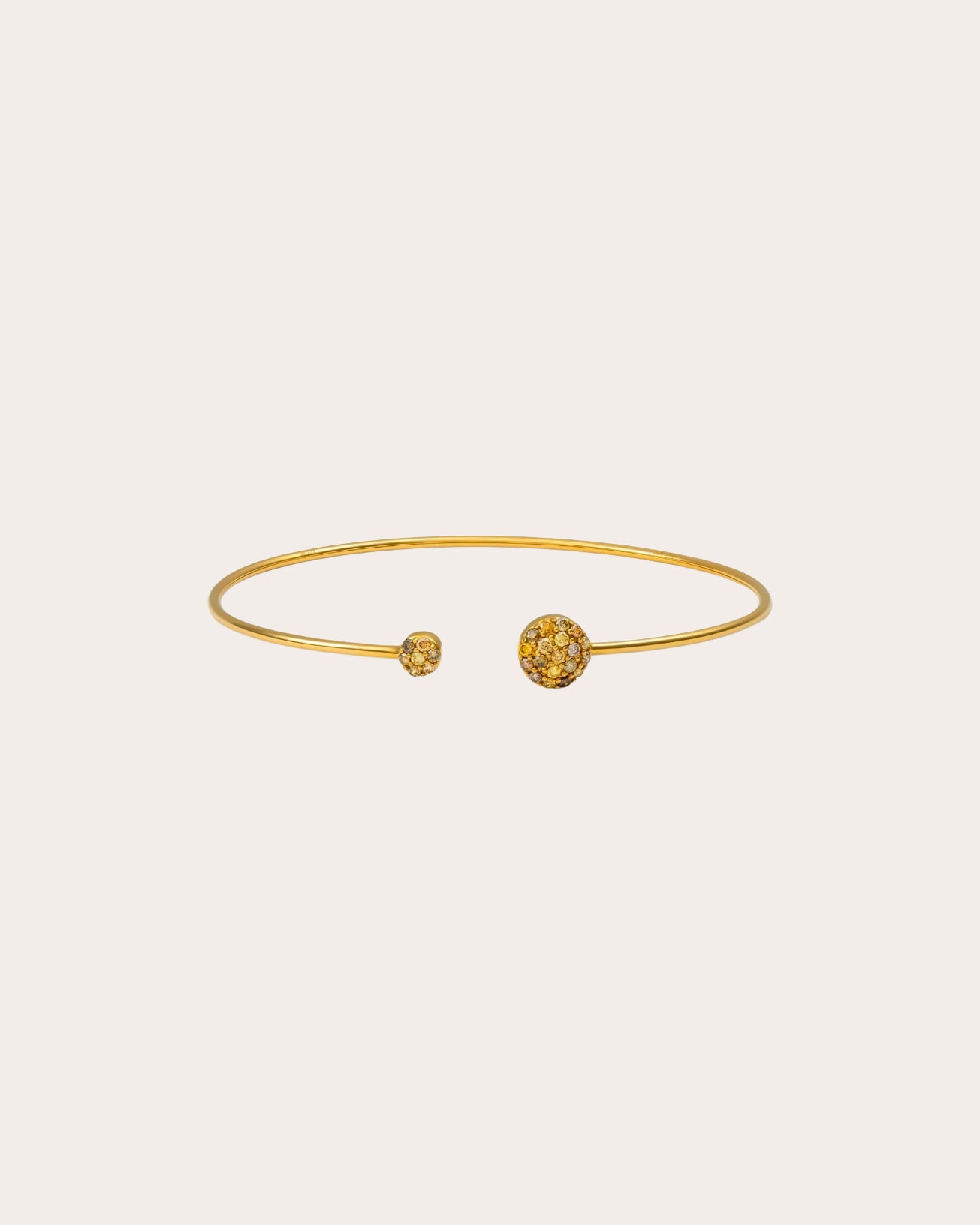 Colored Diamond Comet Flexi Cuff Bracelet