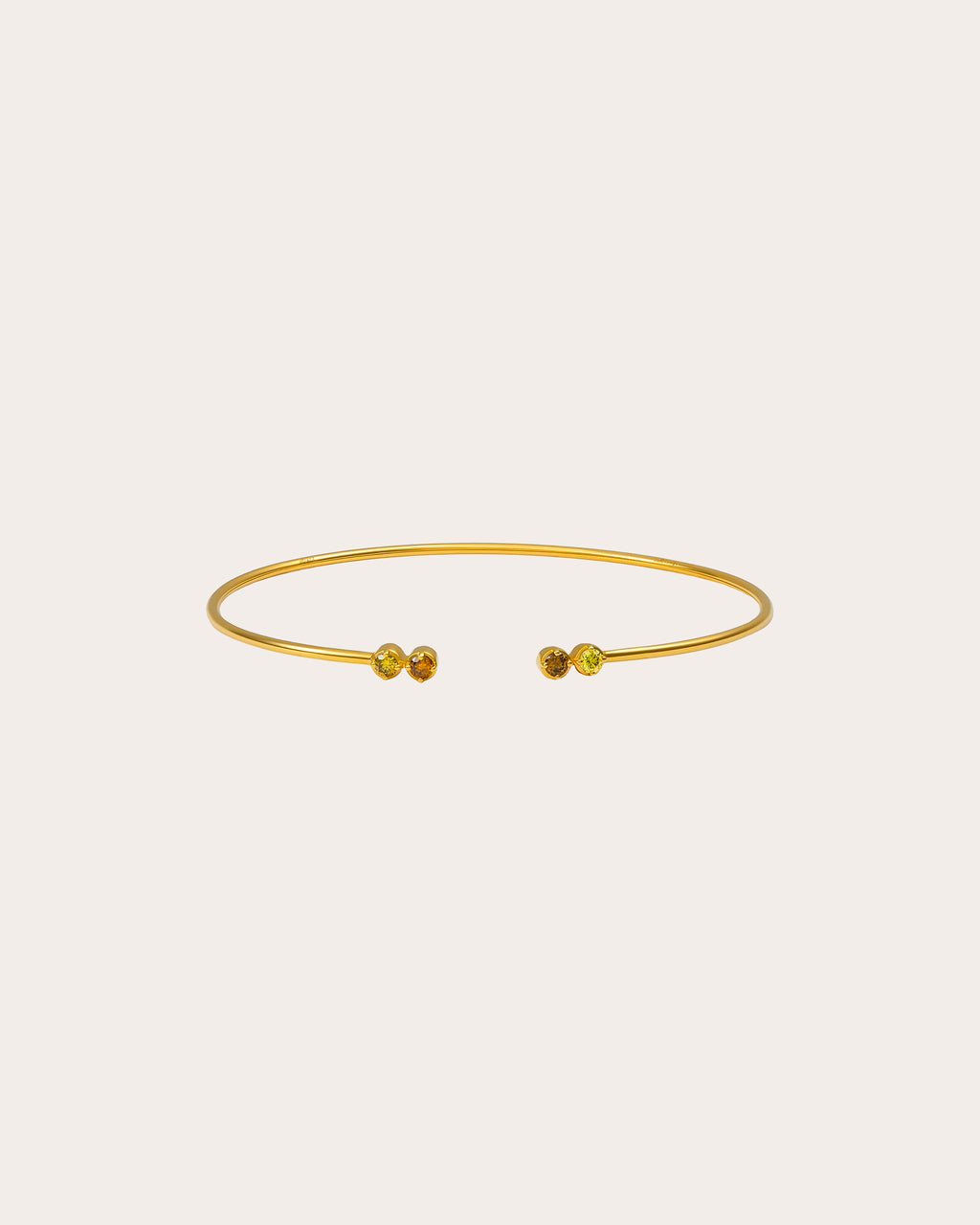 Colored Diamond Duo Flexi Cuff Bracelet