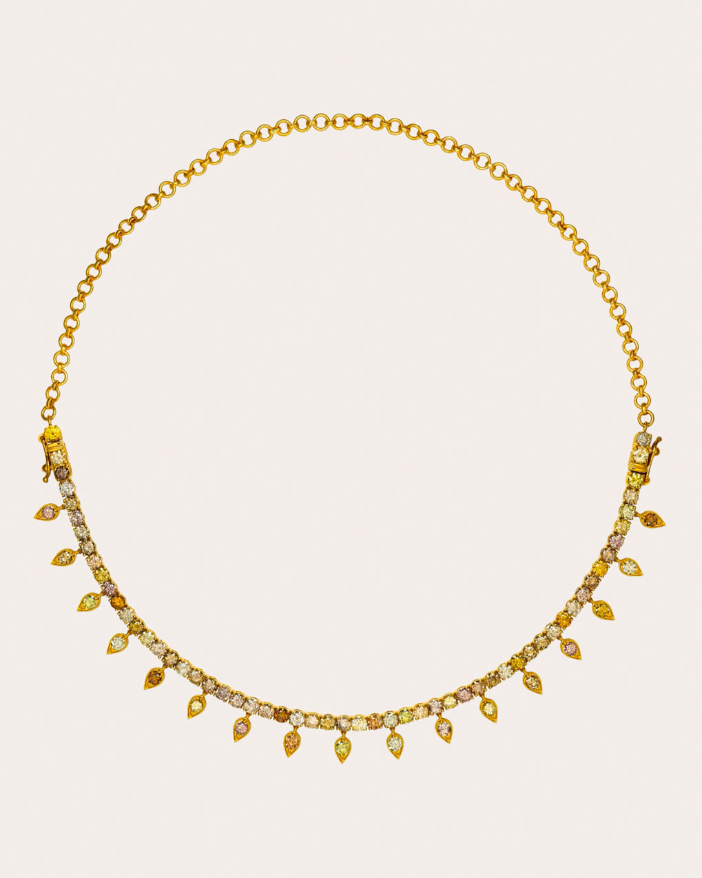 Colored Diamond 2-in-1 Drip Necklace