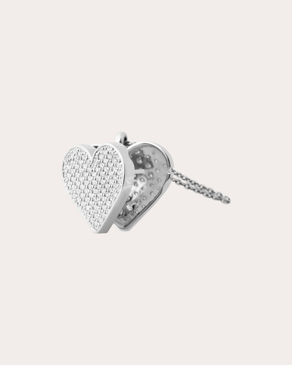 Diamond Heart Locket Necklace