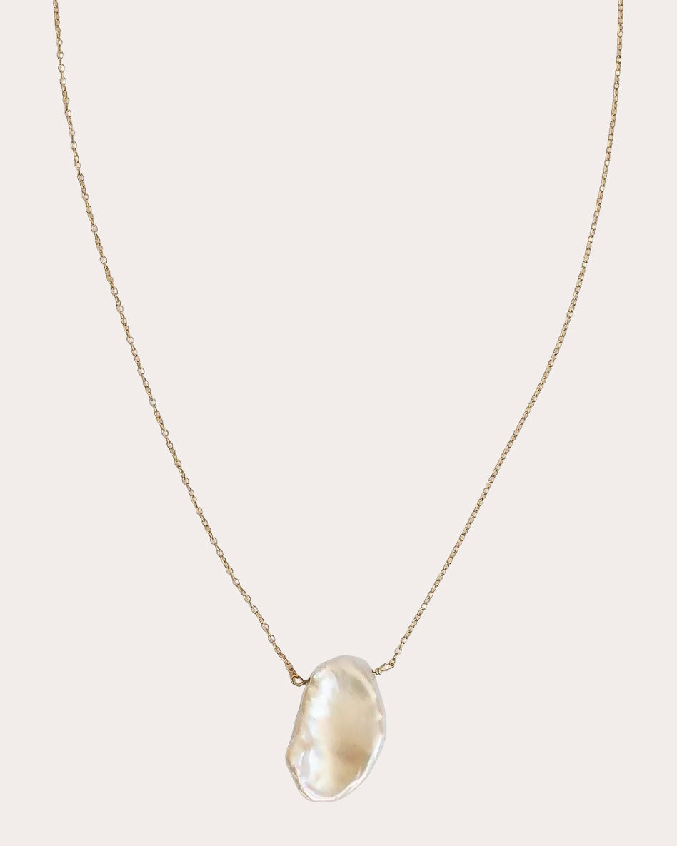 Keshi Pearl Pendant Necklace