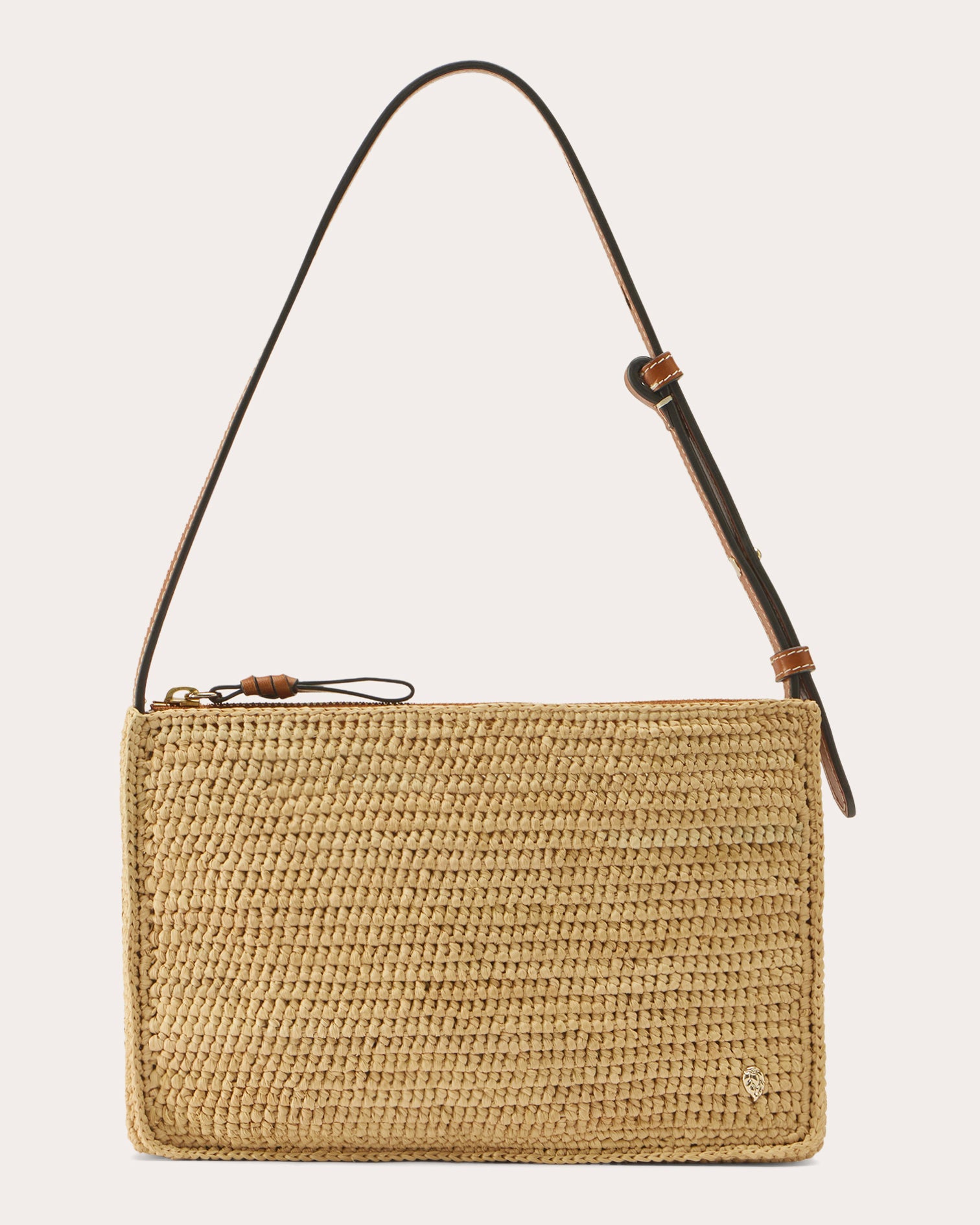 Kumana Crocheted Raffia Crossbody Bag
