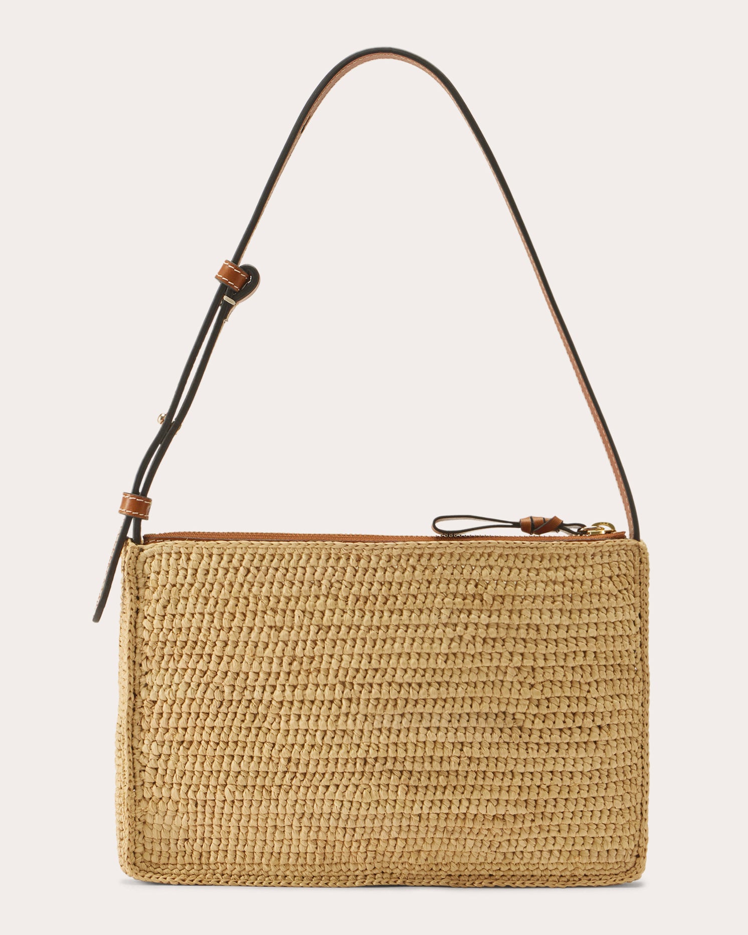 Kumana Crocheted Raffia Crossbody Bag