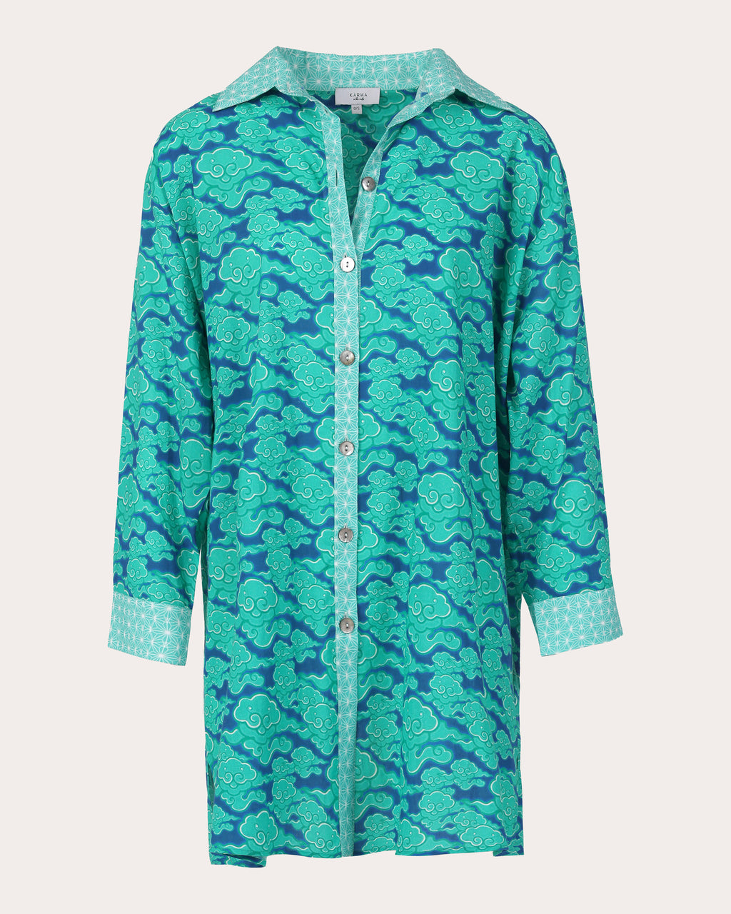 Gifu Kumo Cotton Shirt Dress