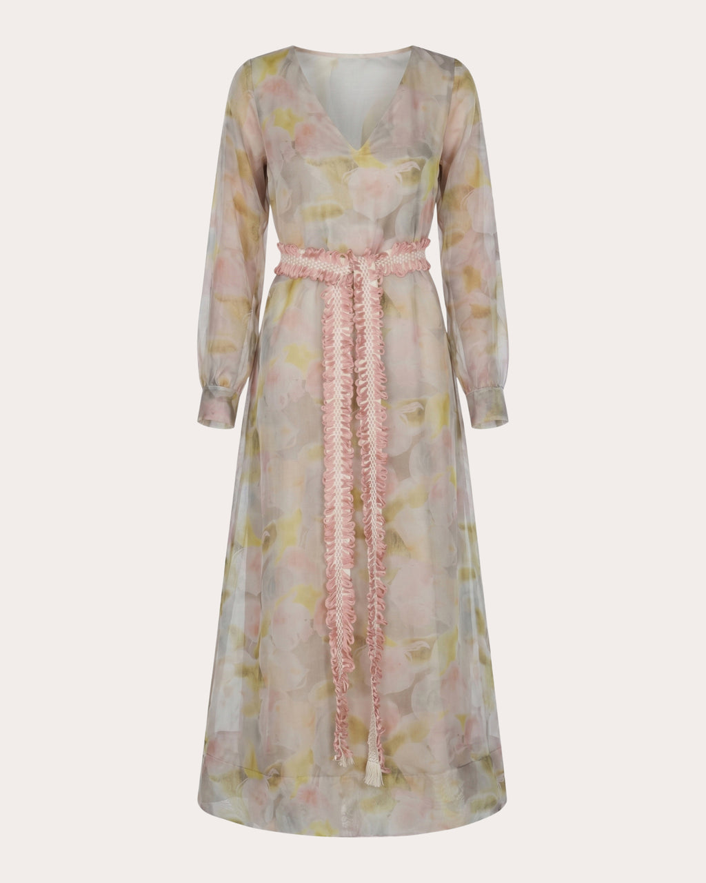Purpose Floral Silk Organza A-Line Dress
