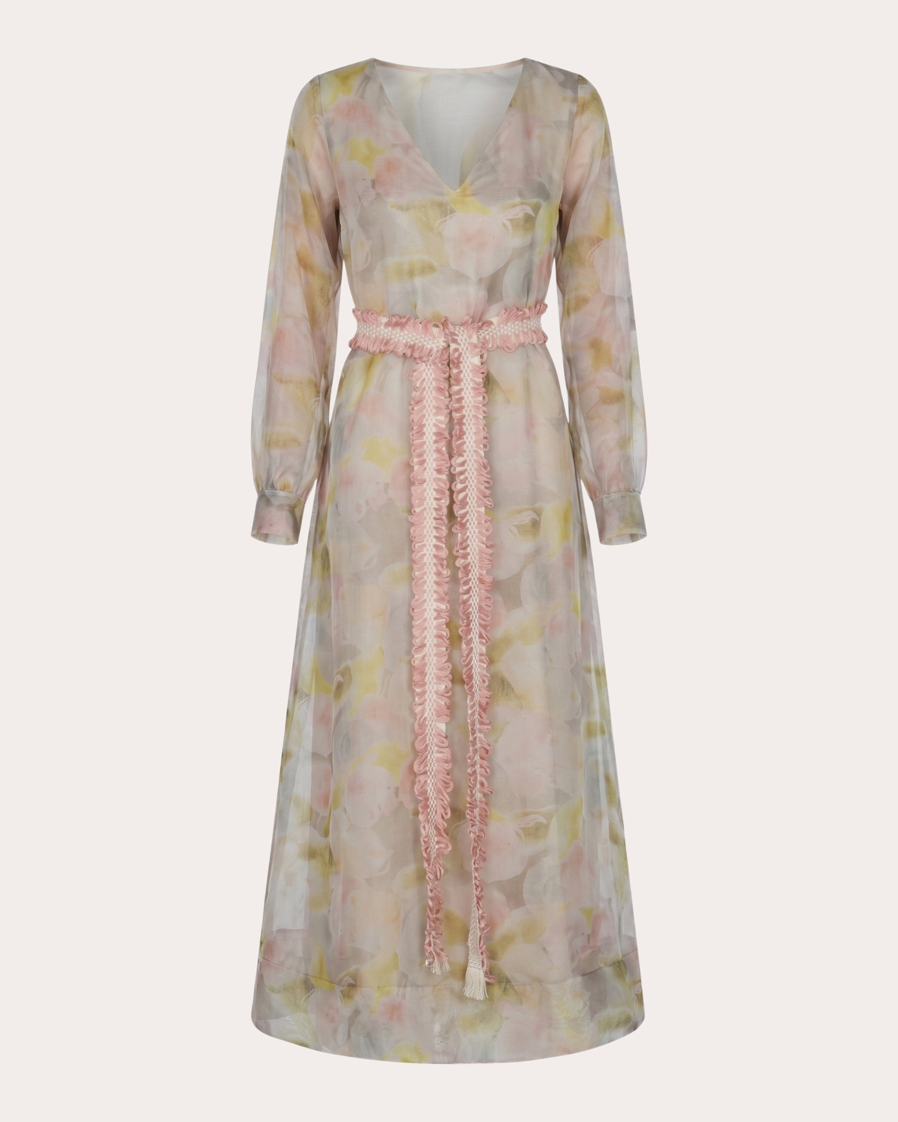 Purpose Floral Silk Organza A-Line Dress