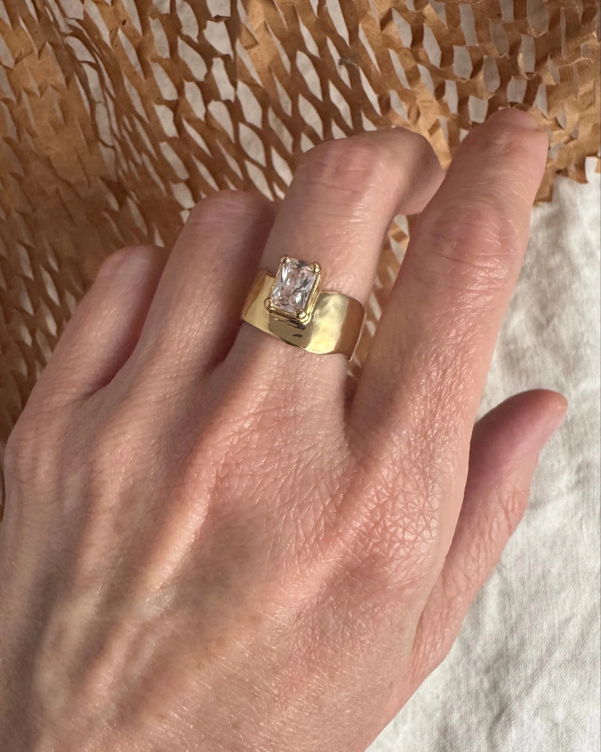 Cubic Zirconia Wade Ring