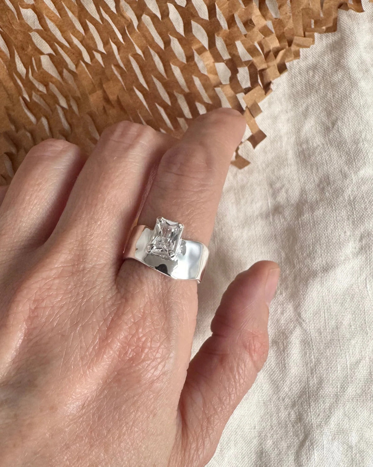 Cubic Zirconia Wade Ring