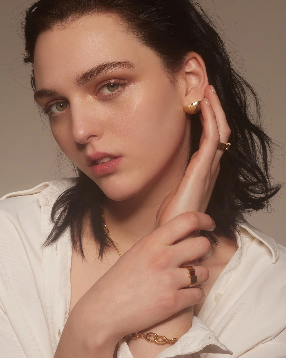 Lobe Stud Earrings