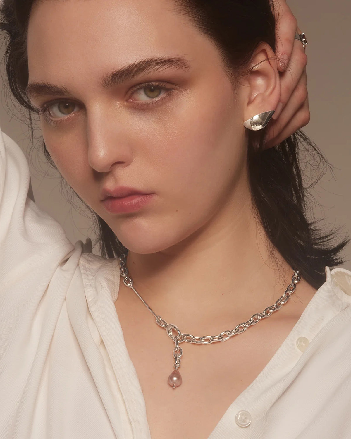 Lobe Stud Earrings
