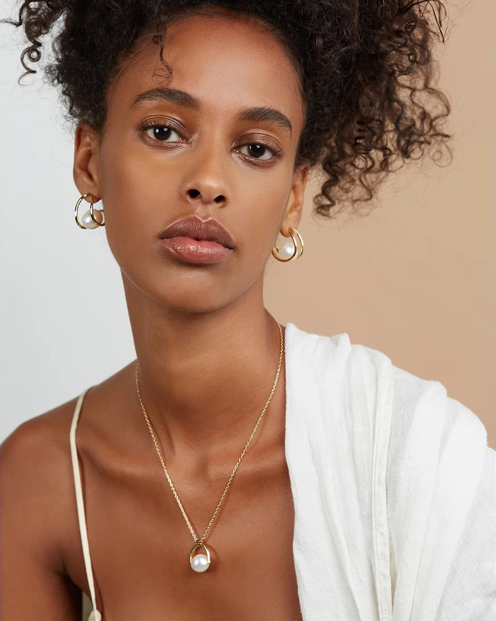Freshwater Pearl Bail Pendant Necklace