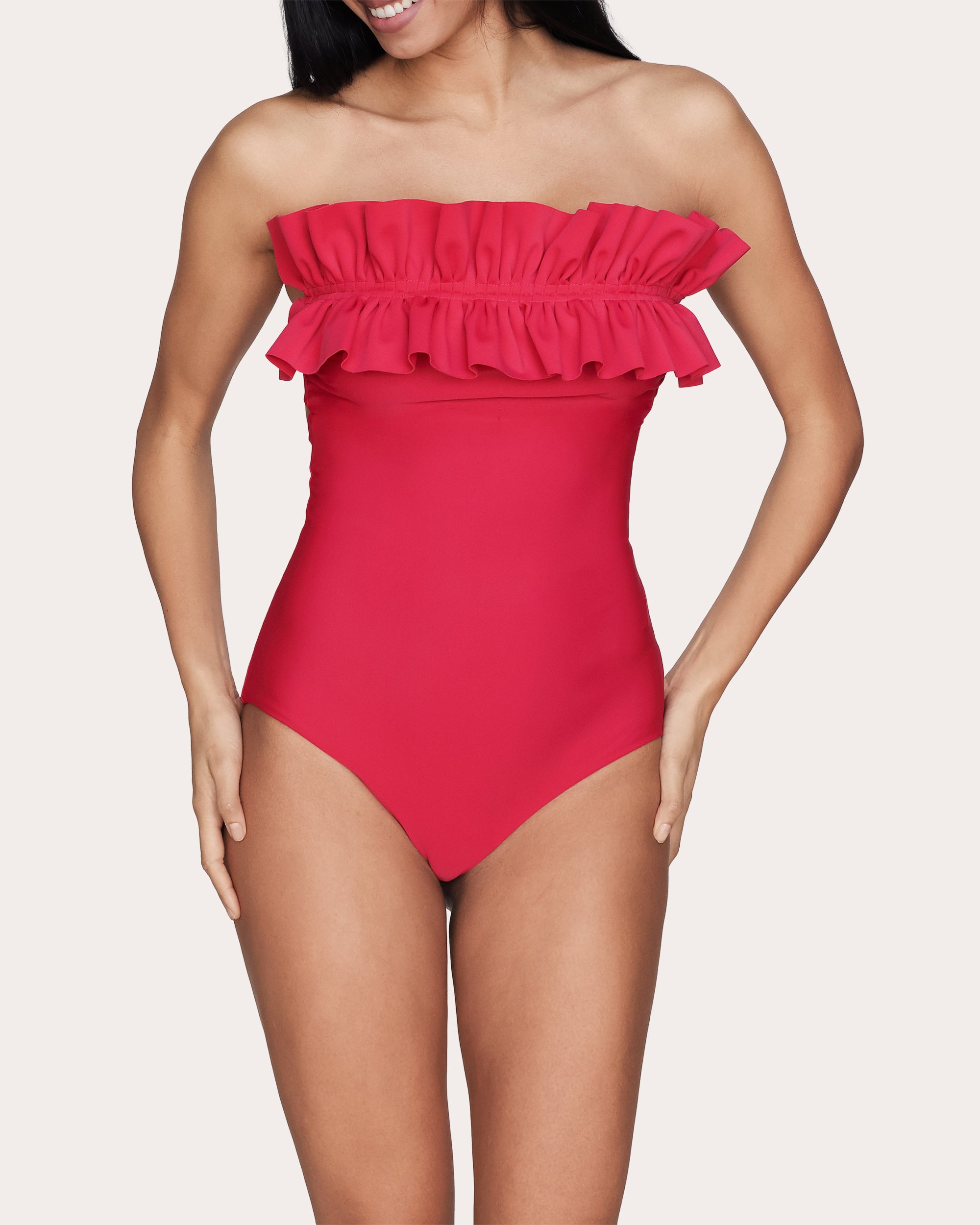 Angela Ruffle Bustier One-Piece