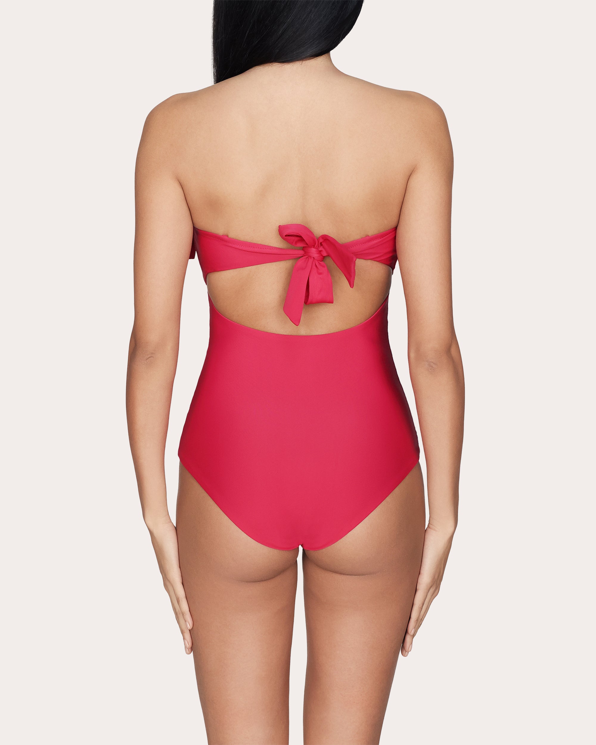 Angela Ruffle Bustier One-Piece