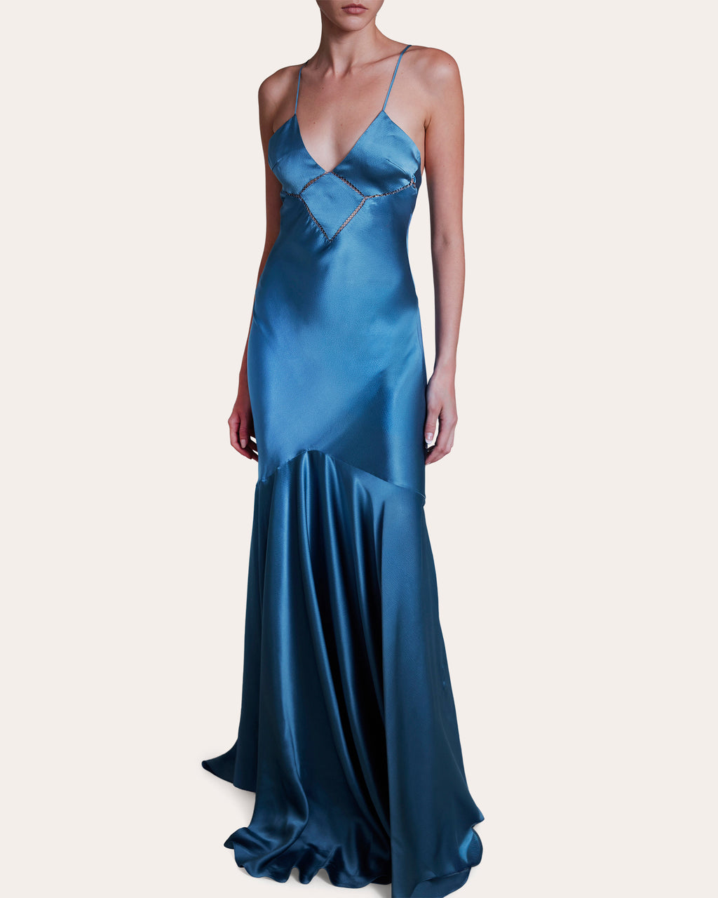 Lagoon Silk Bias Maxi Dress