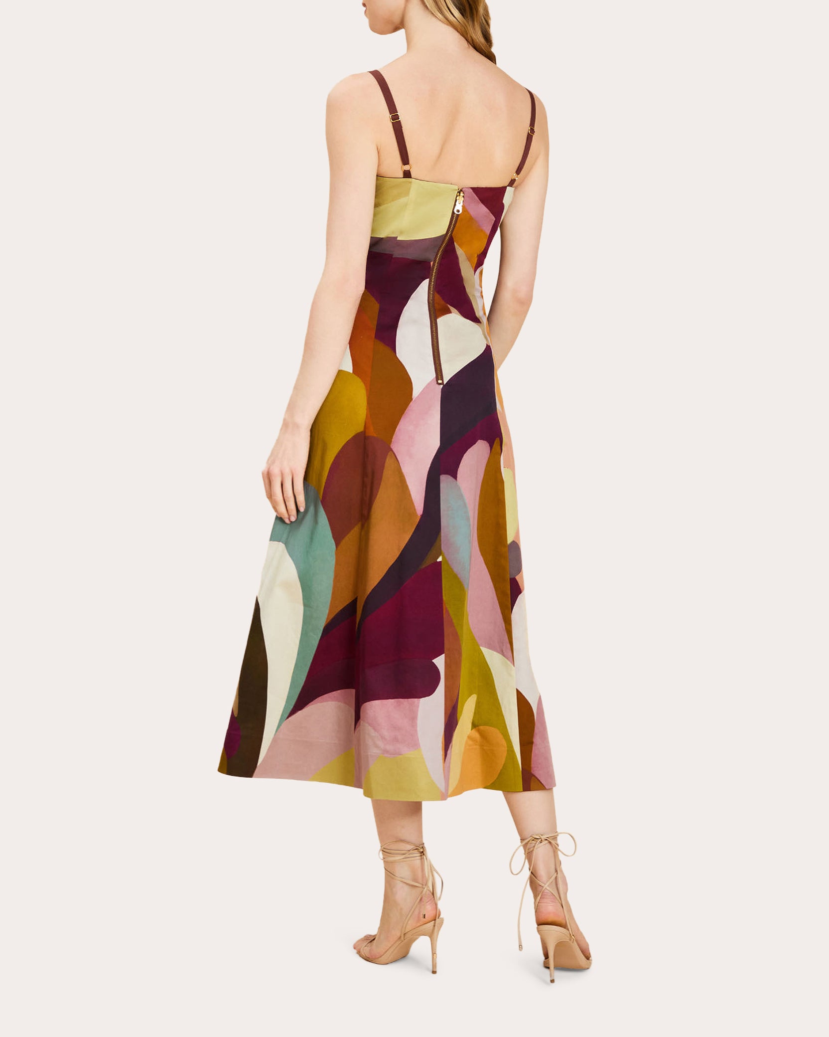 Leo Reversible Poplin A-Line Midi Dress