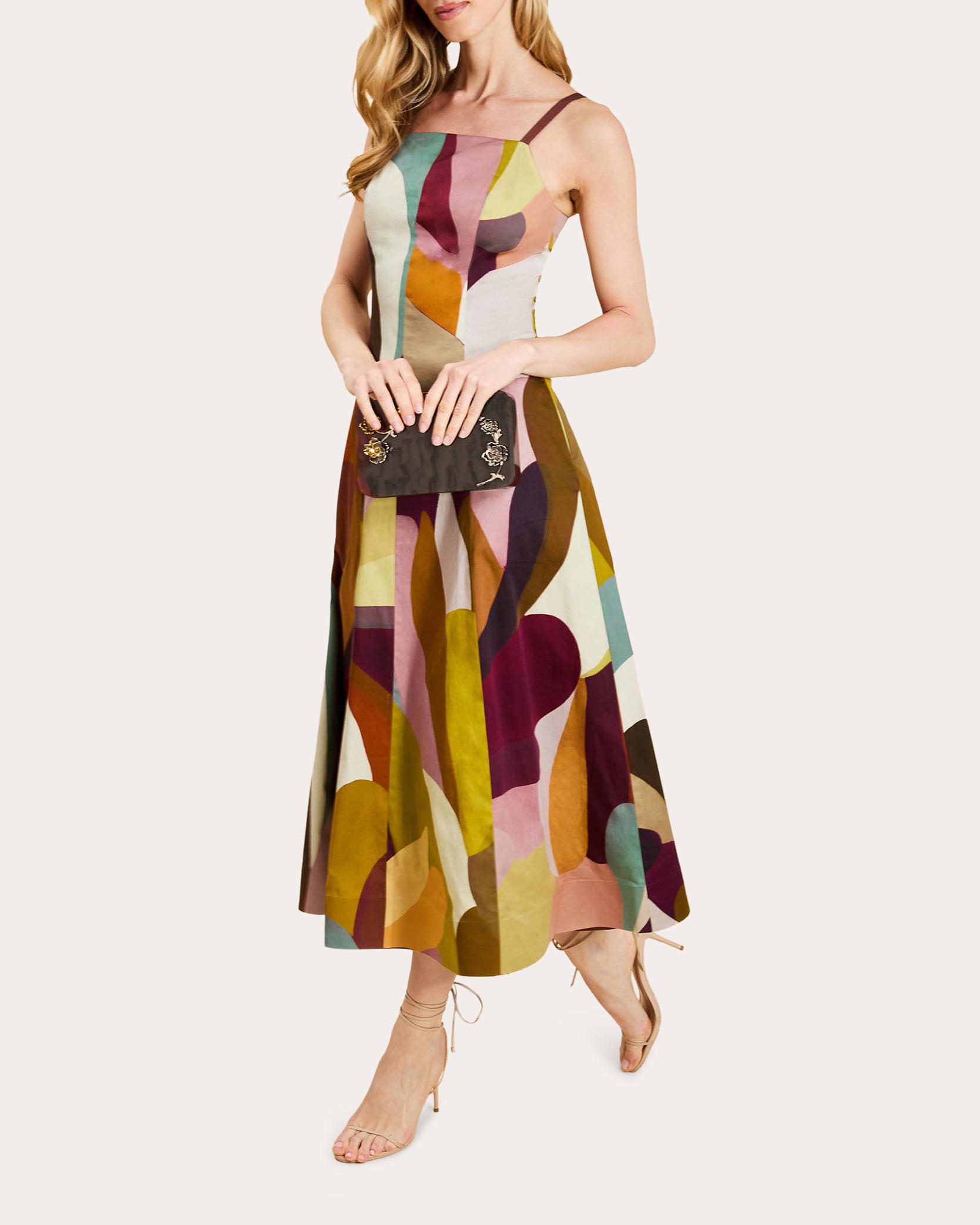 Leo Reversible Poplin A-Line Midi Dress