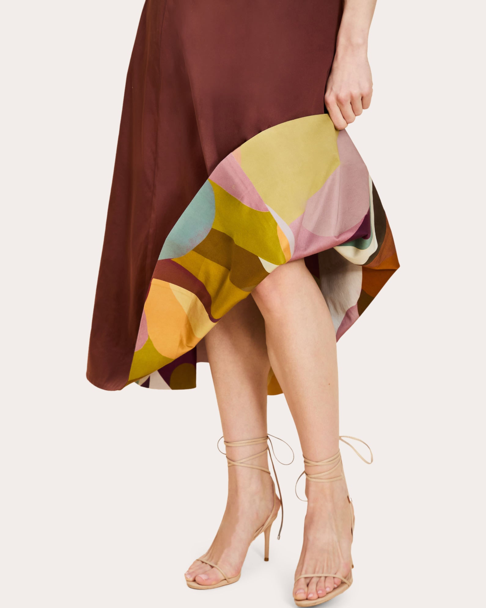 Leo Reversible Poplin A-Line Midi Dress