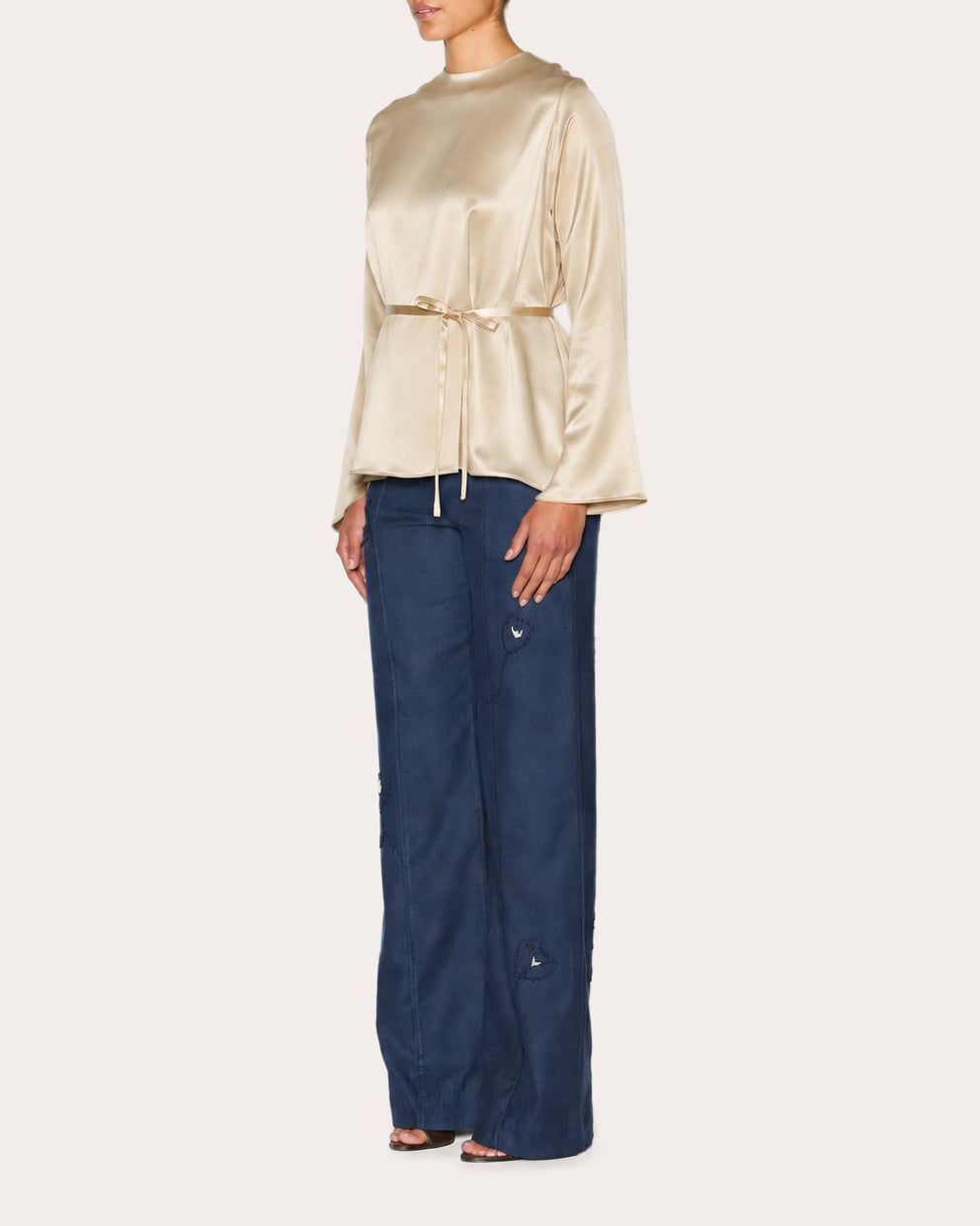 Wholesome Silk Long-Sleeve Top