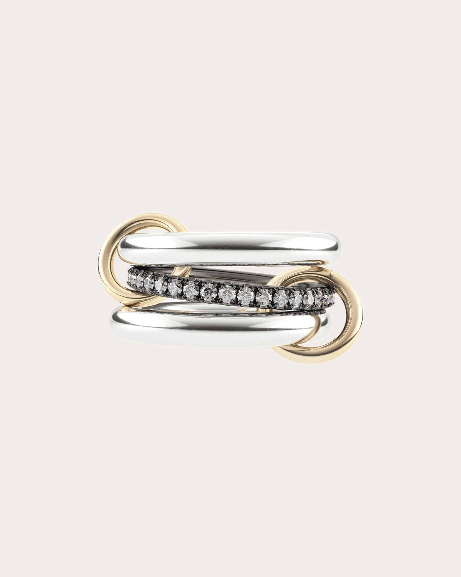 Gray Diamond Libra Ring