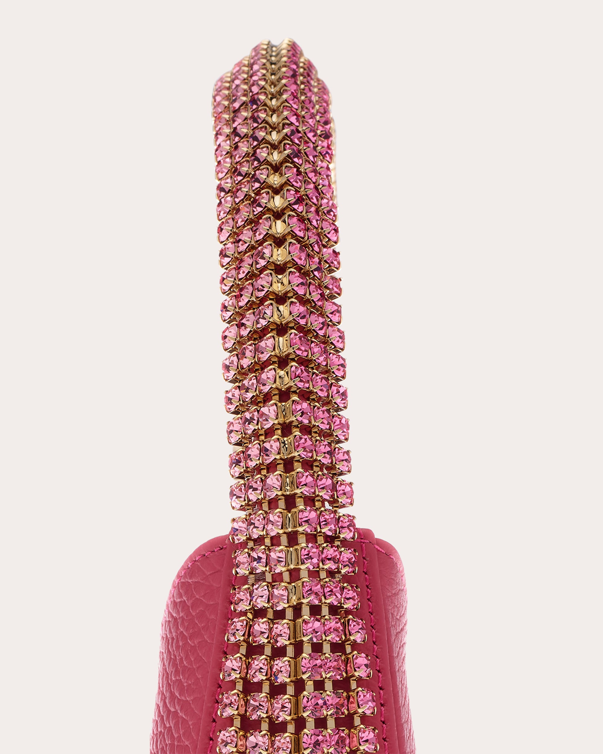 Koda Crystal-Embellished Grained-Leather Shoulder Bag