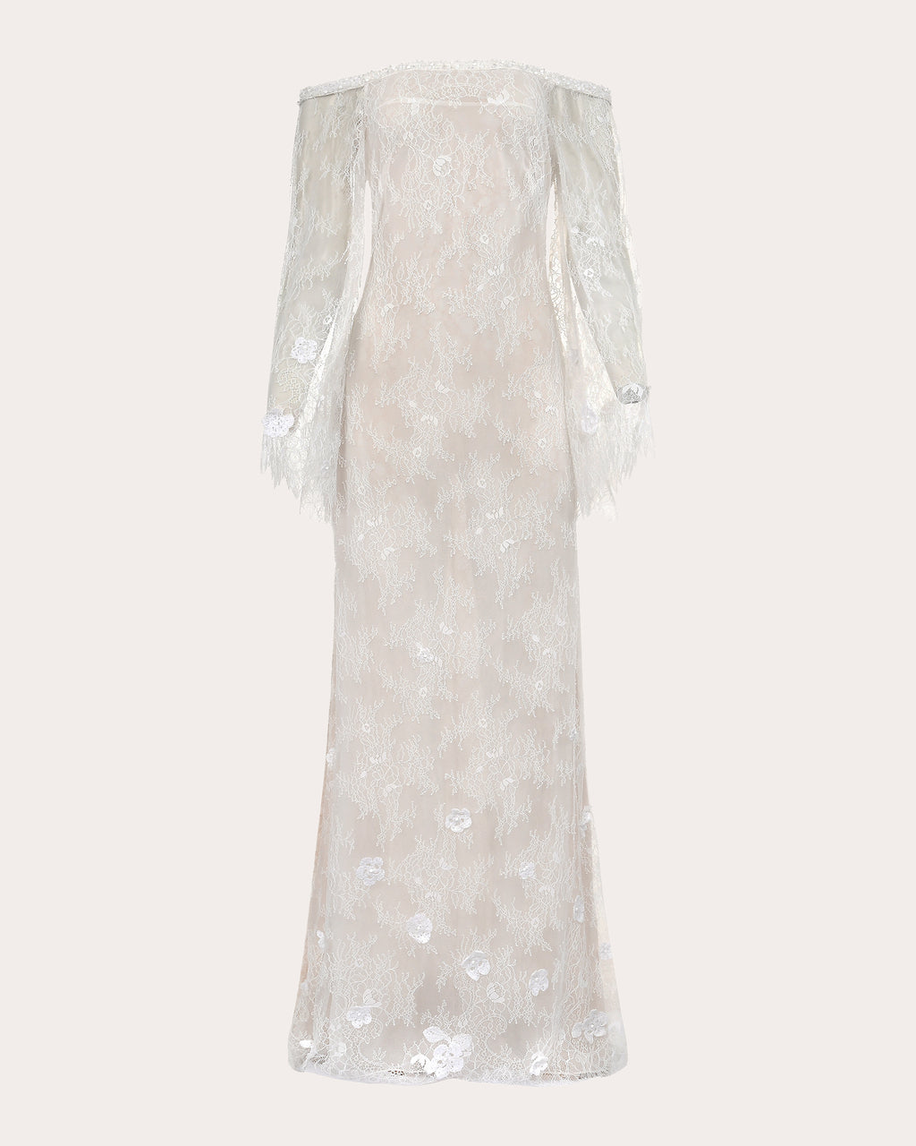Lily Floral Lace Off-Shoulder Gown