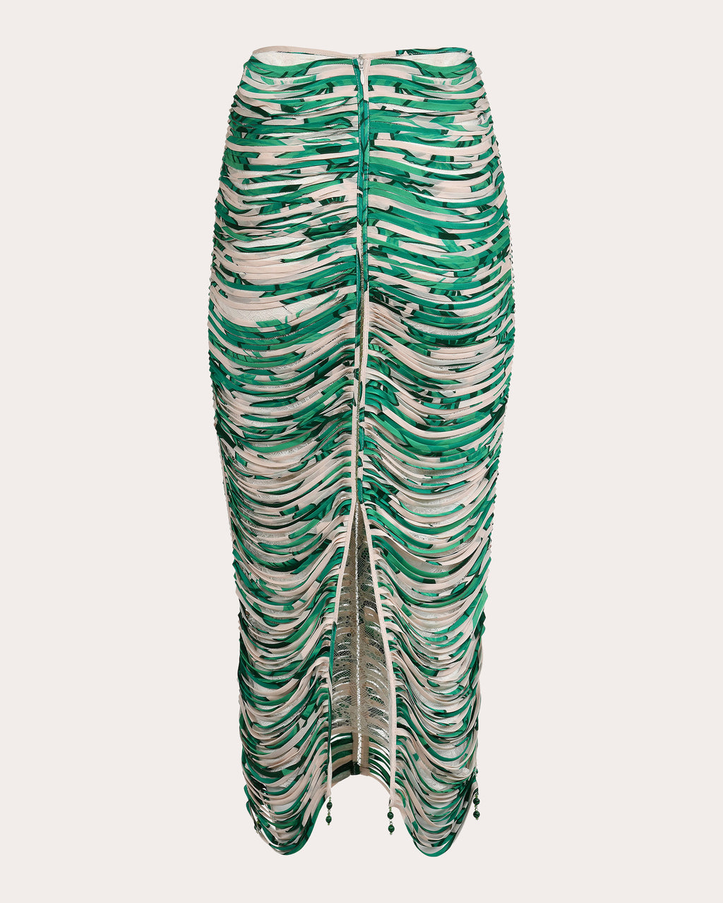 Danielle Floral Silk Pata de Cabra Midi Skirt