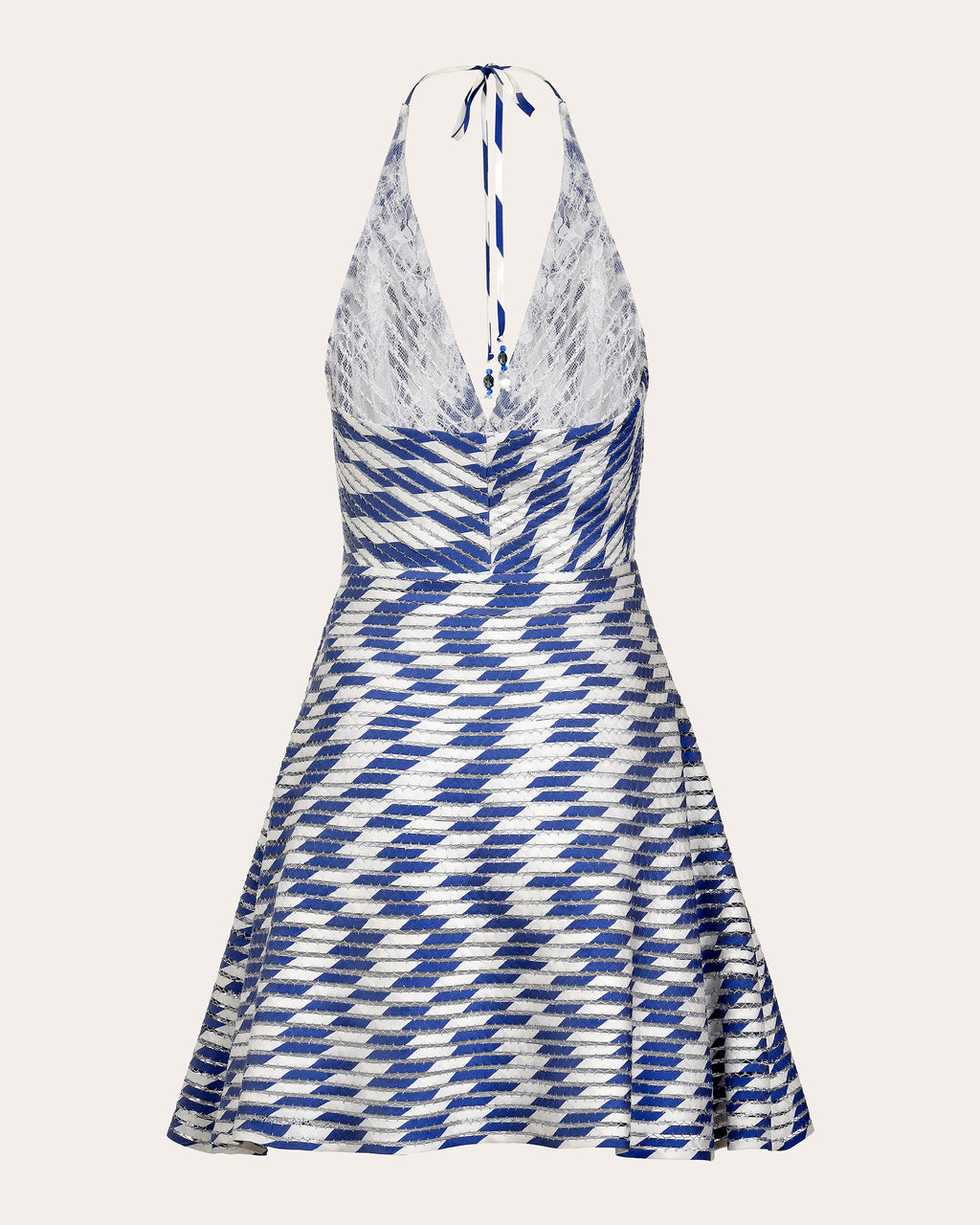 Celeste Pata de Cabra Silk Fit & Flare Mini Dress