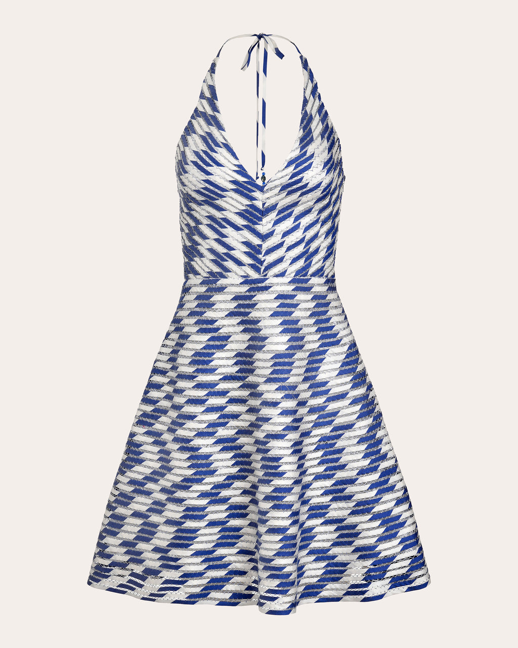 Celeste Pata de Cabra Silk Fit & Flare Mini Dress