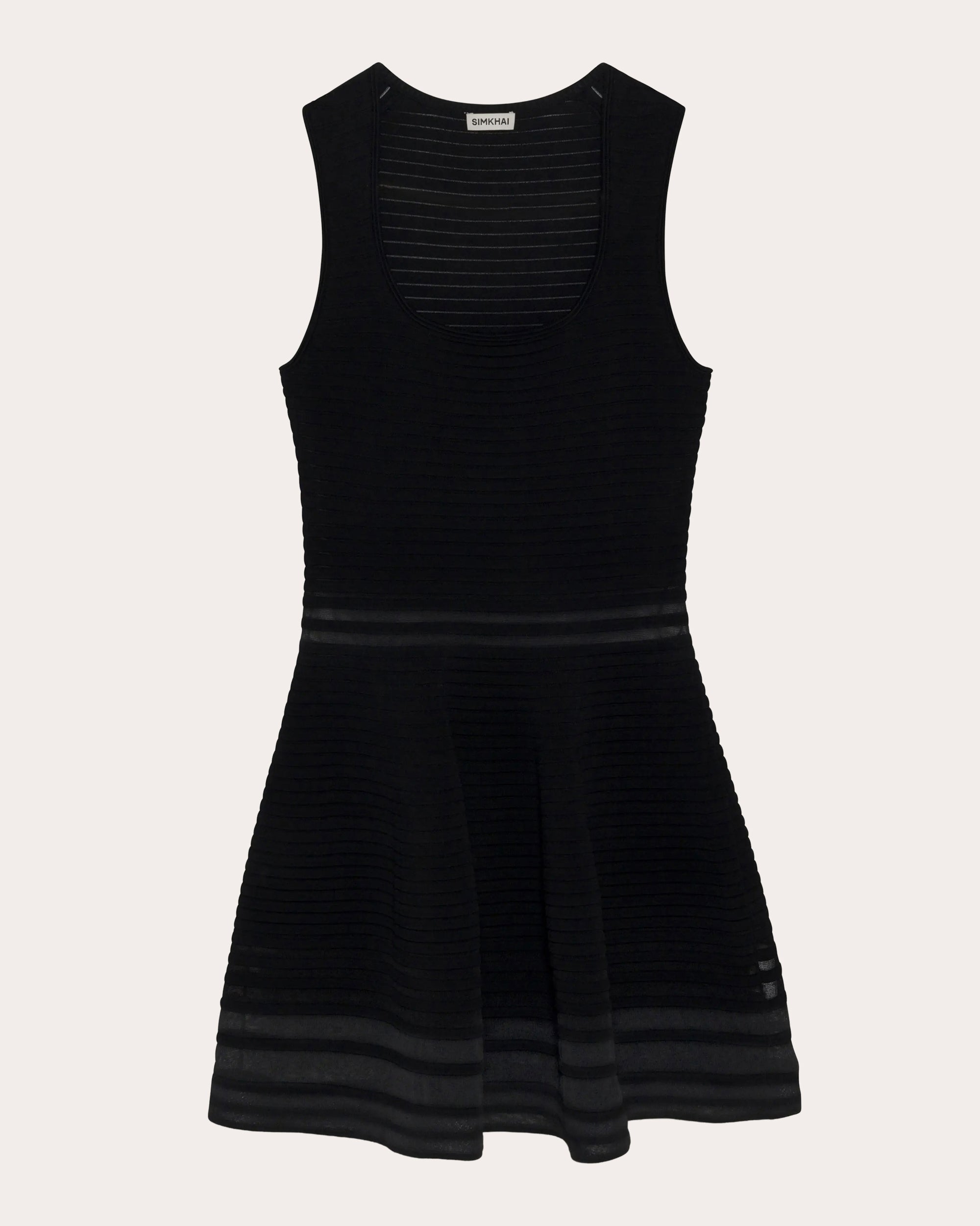 Lottie Ribbed Illusion Knit Mini Dress