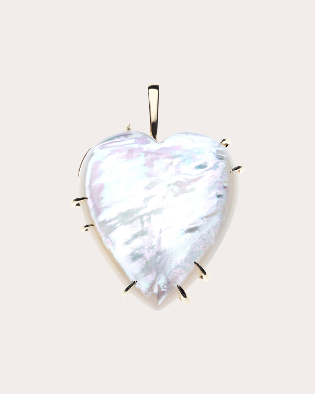 Mother of Pearl LOVE Carry Your Heart Necklace
