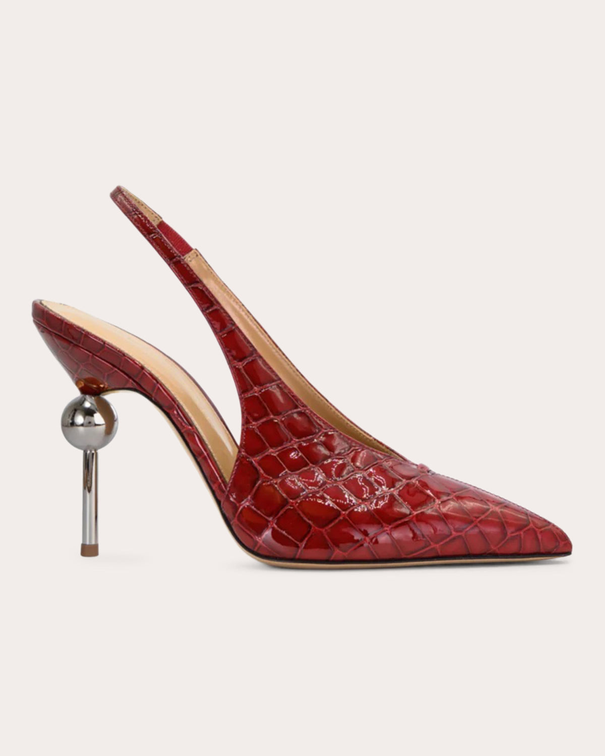 Lucia 105 Croc Leather Slingback