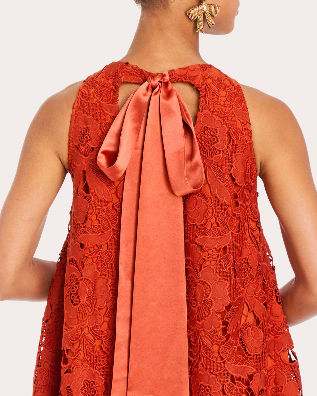 Luli Scalloped Guipure Lace Mini Dress