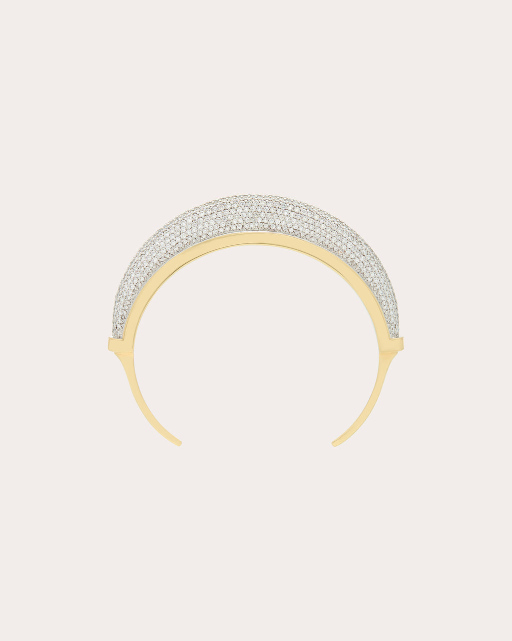 Diamond & 18k Gold Luna Pavé Cuff Bracelet