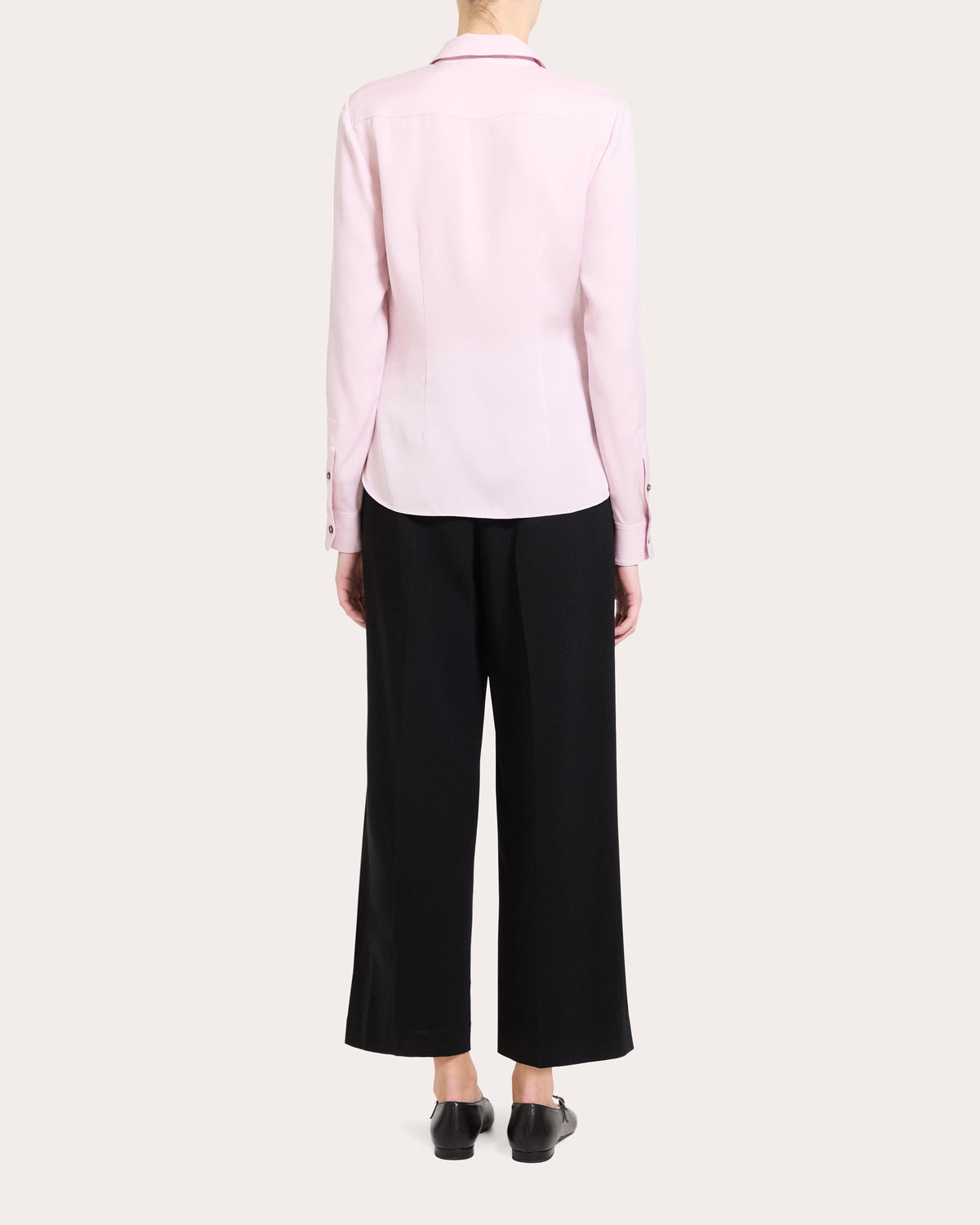 Silk Georgette Classic Fitted Shirt