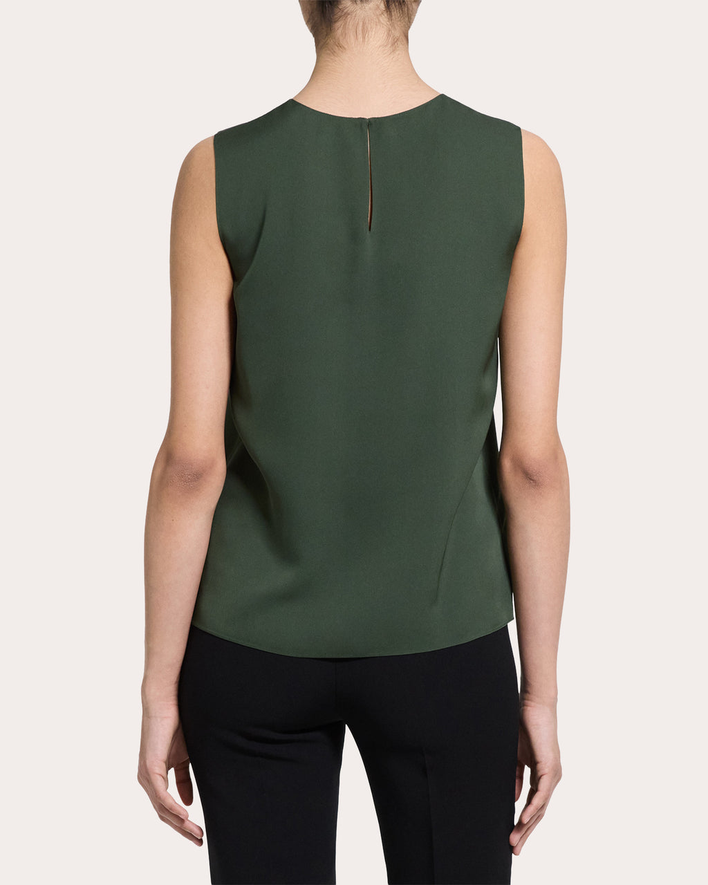 Silk Georgette Straight Shell Top